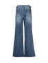 Hailys Bu44ckli Women’s Flared Jeans – Mid Blue QF-2504036